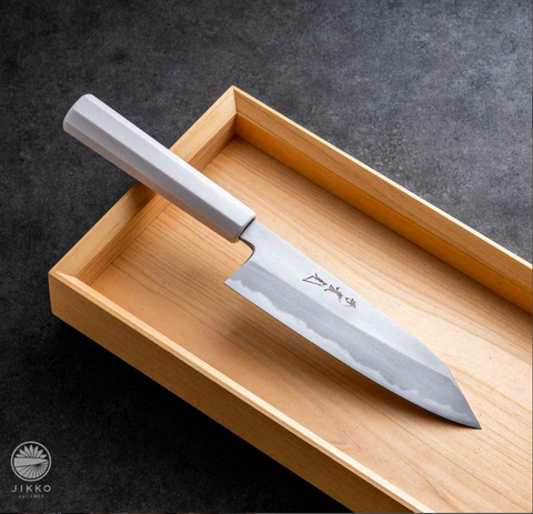 GION AOHAGANE KATABA KIRITSUKE SANTOKU 180mm