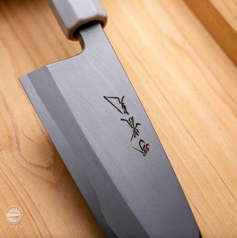 GION AO Kiritsuke Deba knife 150mm