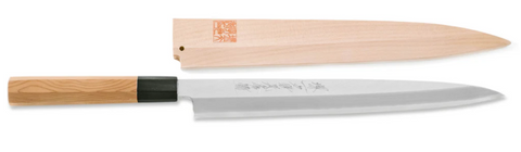 ichimonjimitsuhide hakugin Sashimi Knife 235mm with Sheath